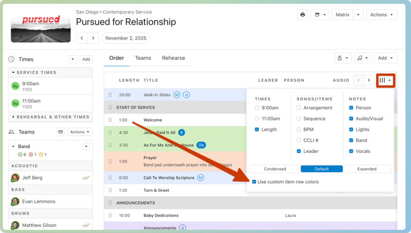 use custom colors_arrow.png
