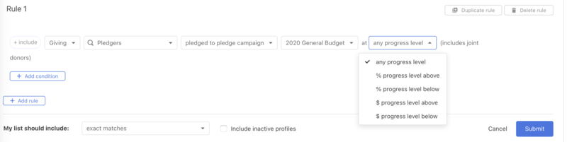 Giving Pledgers People List